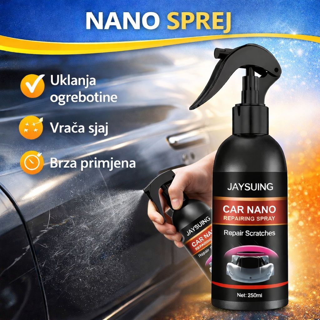 🚗 Magic Nano Sprej - Uklonite ogrebotine i zaštitite automobil od kiše i prljavštine!